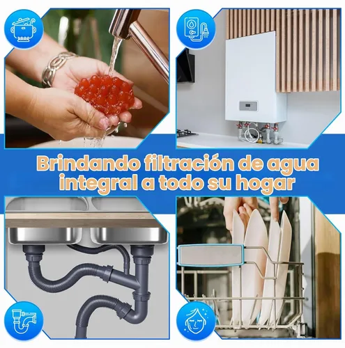 Vista 8 de PUREPLUS - Filtro de agua para toda la casa de 2 etapas, NSF/ANSI 42