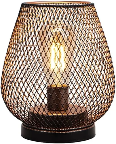 Vista 10 de JHY DESIGN Juego de 2 faroles LED de jaula de metal alimentados por batería, luz de acento inalámbrica con LED y temporizador de 6 horas, ideal