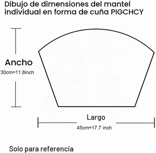 Vista 2 de PIGCHCY Juego de 4 manteles individuales en forma de cuña para mesa de comedor, tejido cruzado, lavables, resistentes al calor, manteles Bambúes