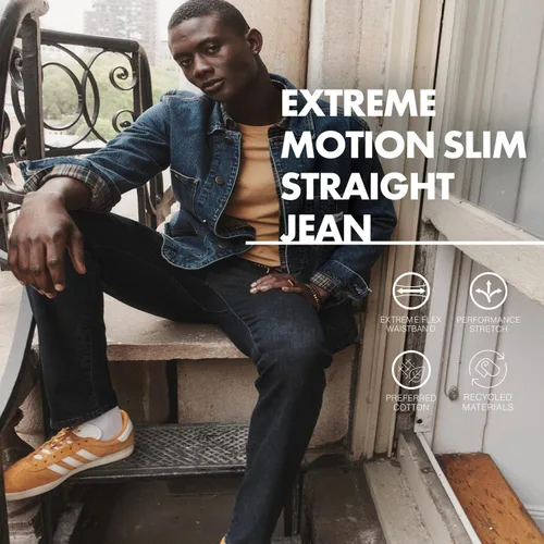 Vista 5 de Lee Mens Extreme Motion Slim Straight Jean