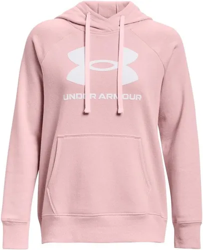 Vista 4 de Under Armour Rival - Sudadera con capucha para mujer, de vellón y con logotipo