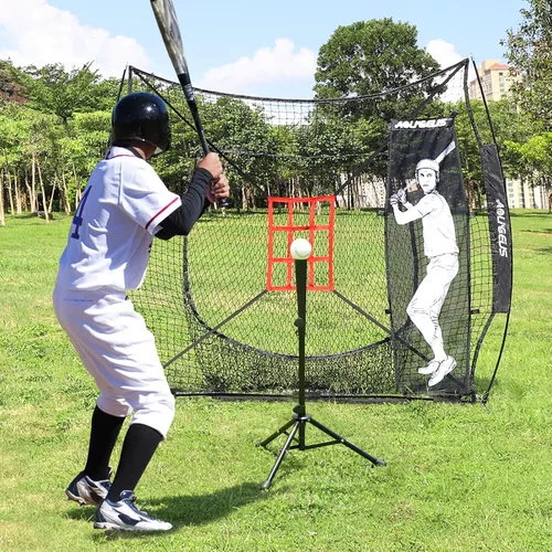 Vista 7 de Baseball Softball Batter Dummy with Adjustable Strike Zone