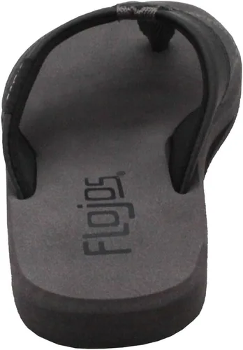 Vista 3 de Flojos Kid's Ryan Sandal, Tutone Strap With Arch Support, GrayBlack