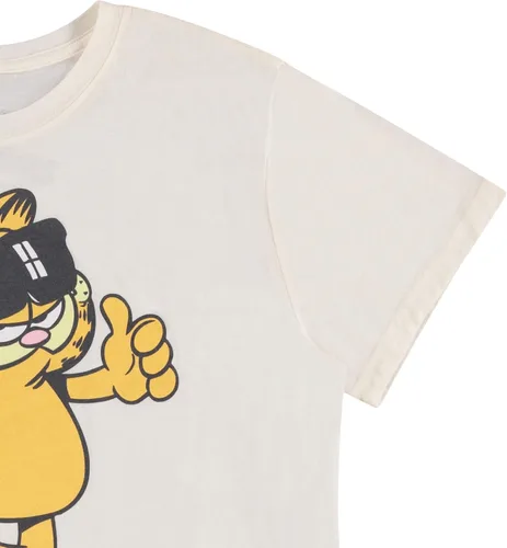 Vista 4 de Garfield Camiseta para mujer The Cat Ropa clásica para mujer Jon Arbuckle y Odie Tie Dye Tee