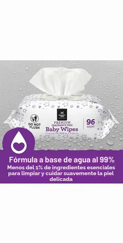 Vista 2 de Member's Mark Toallitas para bebés sin fragancia (Netcount 12 Pack 96 Toallitas en cada una), 12 unidades ()
