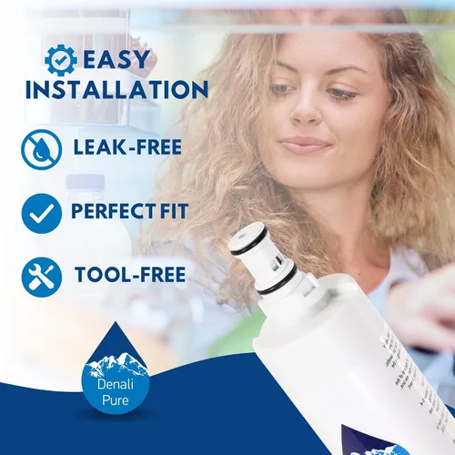 Vista 6 de Filtro de agua para refrigerador Whirlpool ED2FHEXNB – Compatible con Whirlpool 4396508, 4396510 cartucho de filtro de agua para frigorífico