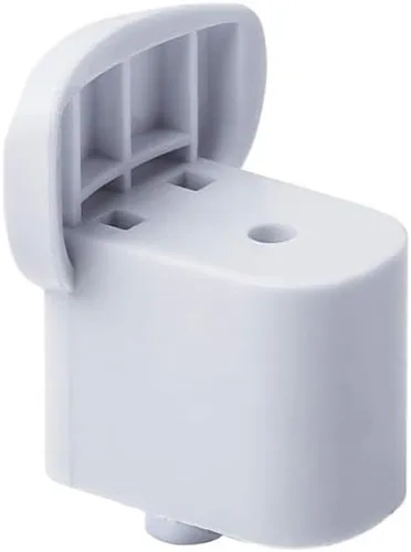 Vista 2 de Soporte de mango blanco compatible con microondas General Electric JNM3160DF1WW, JNM3161DF3WW, JVM3160DF3WW