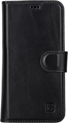 Vista 4 de BOULETTA Magsafe - Funda para iPhone 15 compatible con cuero de grano completo, magnética, desmontable, cartera para teléfono (2 en 1), 4 tarjeteros