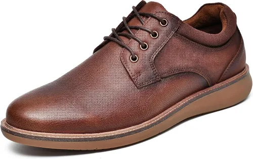Vista 2 de Arkbird Mens Casual Dress Shoes Mens Dress Sneakers Leather Shoes Business Casual Shoes Men Brown Shoes