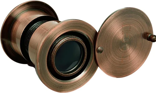 Vista 8 de TOGU TG3828YG-AC - Visor de puerta de latón macizo de 220 grados con cubierta de privacidad resistente para puertas de 1-3/5 a 2-1/6 pulgadas Cobre