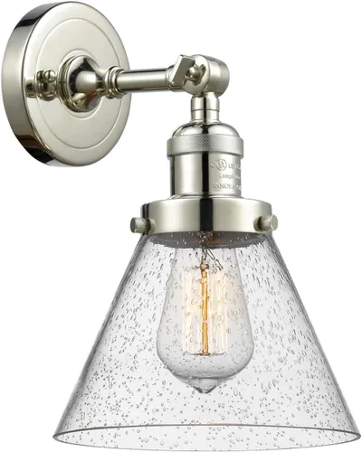 Vista 8 de Innovations 203-BB-G54 1 Aplique de luz, pantalla de campana pequeña, latón cepillado