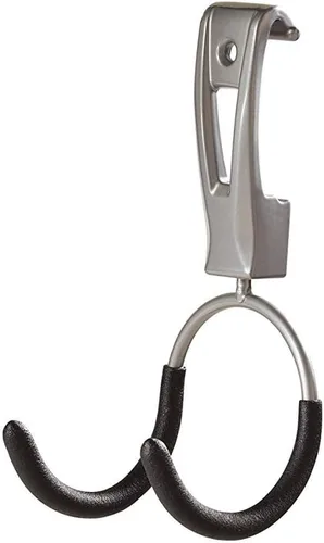Vista 7 de Rubbermaid FastTrack - Organizador de garaje multiusos, capacidad de 50 libras, sistema de almacenamiento montado en la pared de níquel satinado
