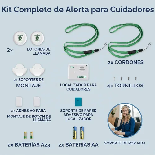 Vista 3 de Localizador inteligente inalámbrico con dos botones de llamada