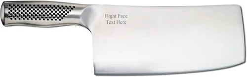 Vista 2 de Global G-50/B - Cuchillo chino de 7 3/4 pulgadas para cortar y rebanar - Grabado personalizado, personalizado