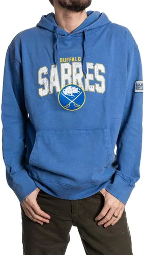 Vista 21 de Calhoun NHL Sudadera con capucha unisex Acid Wash - Sudadera de forro polar vintage para fanáticos