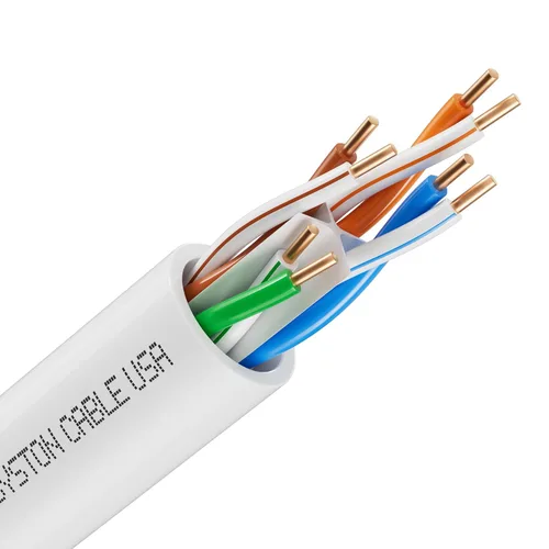 Vista 18 de Cable de Internet Ethernet Cat6e – 10 pies, 600 MHz 23AWG de alambre de cobre sólido desnudo apto para exteriores/interiores, sin extremos de 10