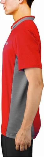 Vista 3 de bpbtti - Camiseta de ciclismo de manga corta para hombre, camiseta de ciclismo MTB con media cremallera frontal y 3 bolsillos posteriores