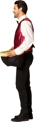 Vista 4 de Rasta Imposta Distribuidor de póquer con disfraz de mesa para hombre