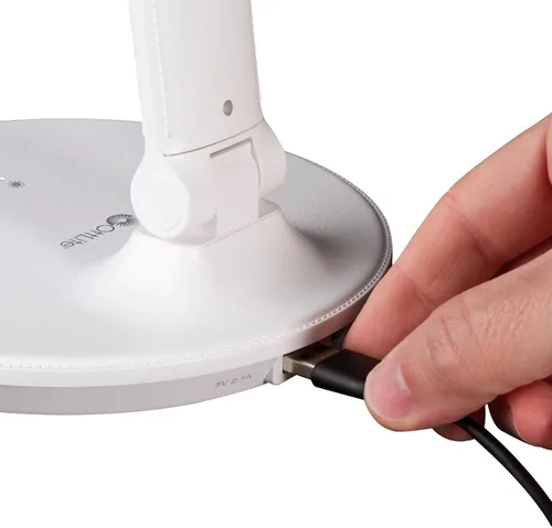 Vista 6 de OttLite Emerge - Lámpara LED de escritorio desinfectante con carga USB, desinfecta tu espacio de trabajo, activación táctil, cuello flexible, luz