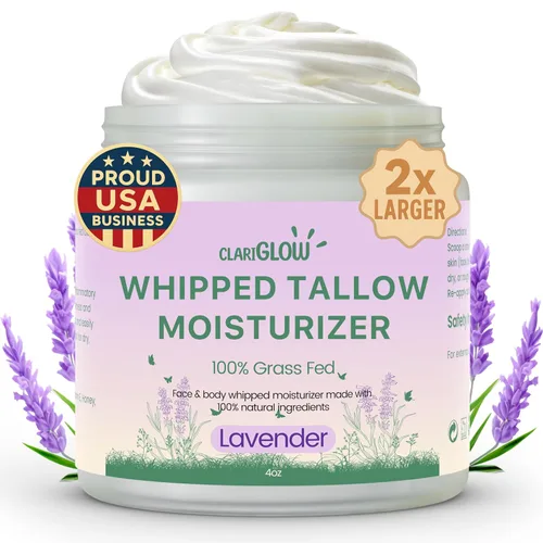 Vista 8 de Crema hidratante facial de sarga de ternera batida Crema de bálsamo facial 100% alimentado con pasto para piel de ternera Loción Bálsamo