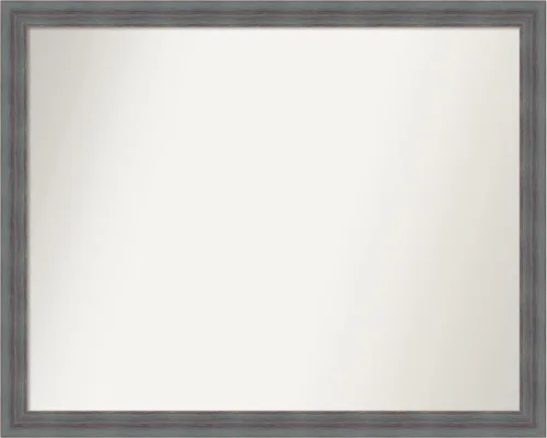 Vista 14 de Amanti Art Espejo de pared azul Dixie de 26 x 38 pulgadas, espejo rectangular rústico de baño para decoración de pared de sala de estar, marco