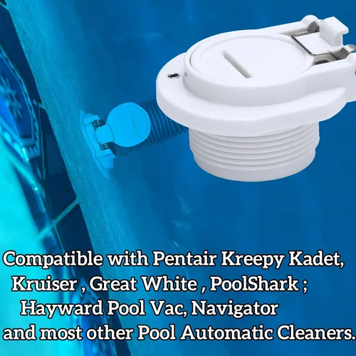 Vista 4 de Cerradura de cubierta de piscina, accesorio de pared de seguridad compatible con Hayward, Zo-diac, aspiradora de piscina Pen-tair, GW9530 Puerto