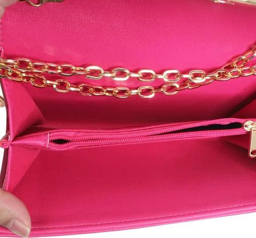 Vista 4 de Bolso de mano para mujer, bolso de mano con cadena desmontable para bodas y fiestas