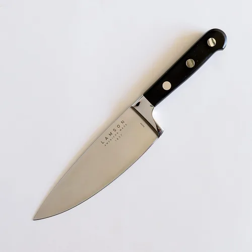 Vista 14 de Lamson Premier - Cuchillo de chef forjado de 4 pulgadas, hoja de acero inoxidable de alto carbono, triple remachado para equilibrio, ideal
