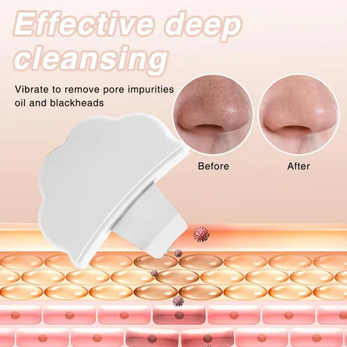 Vista 5 de 2 raspadores de nariz para eliminar puntos negros, removedor de puntos negros con tapa, espátula de limpieza profunda para la cara, raspador facial