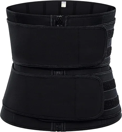 Vista 2 de Cinturón de entrenamiento de cintura para mujer control de abdomen ajuste de cintura para entrenamiento faja de sudor deportiva moldeador de cuerpo