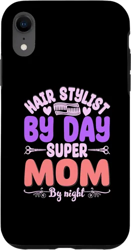 Vista 25 de Hair Stylists by Day Super Mom by Night Hair Stylist Case para iPhone 17