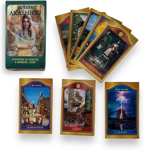 Vista 2 de El Tarot Akashico en español, Cartas Baraja del Tarot, Tarot Akáshico en español