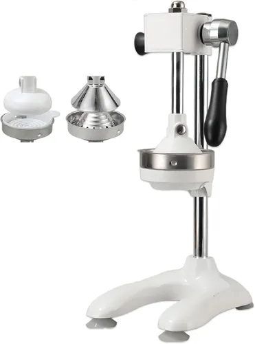 Vista 9 de Exprimidor manual de hierro fundido, exprimidor manual de acero inoxidable, máquina trituradora de cítricos de lima para jugo de naranja de limonada