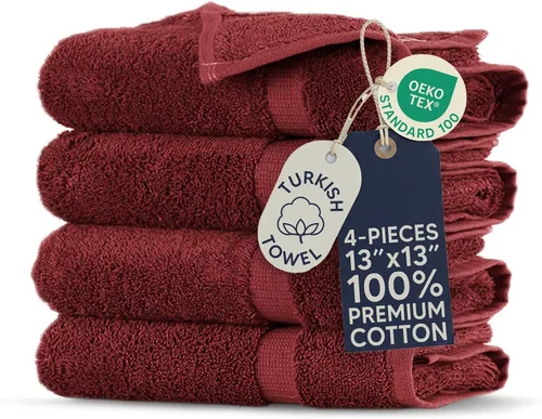 Vista 33 de Towel Bazaar Juego de toallas de 8 piezas, 100% algodón turco, color negro
