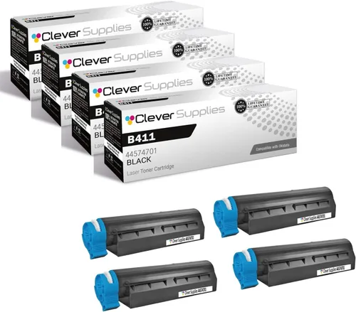 Vista 24 de CS - Cartucho de tóner compatible con Okidata B411D 44574701, color negro