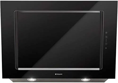Vista 2 de Hotpoint HXQVC8ATK - Campana extractora de chimenea en ángulo de 31.5 in, color negro