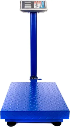 Vista 3 de Báscula digital de plataforma de piso de 660 libras de peso, pantalla LCD de alta definición de acero inoxidable, perfecta para equipaje postal