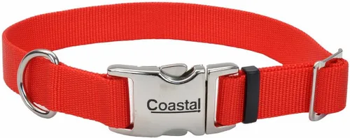 Vista 17 de Coastal Collar de perro ajustable para mascotas con hebilla de metal, cómodo collar de perro resistente a la decoloración con cierre a presión Negro
