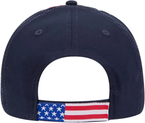 Vista 2 de Spiffy Custom Gifts USS Princeton CVS-37 Stars & Stripes Gorra de béisbol azul marino