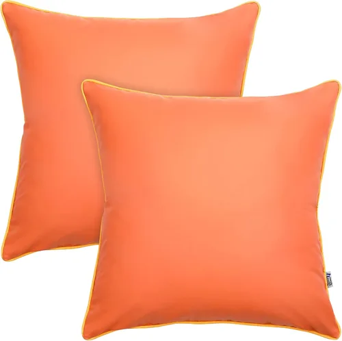 Vista 10 de Paquete de 2 fundas de almohada para exteriores de 12 x 20 pulgadas, resistente al agua, de piel de silicona, resistente a los rayos UV, resistente