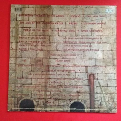 Vista 2 de BLACK SABBATH Mob Rules LP Vinyl VG+ Cover VG+ 1981 WB BSK 3605 SLM Townhouse