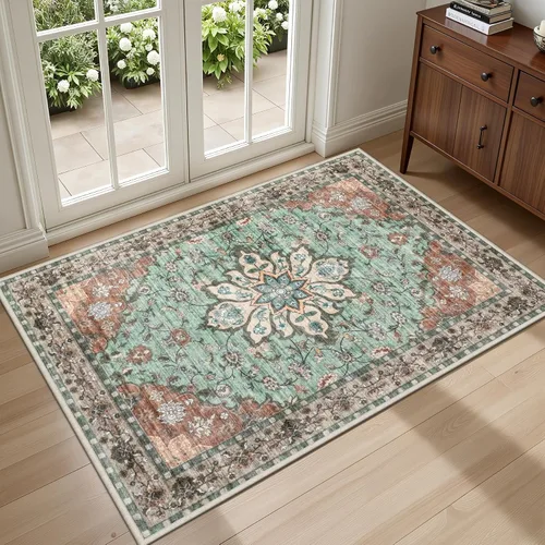 Vista 40 de Alfombras de área de 2x3 para sala de estar: alfombra vintage Beige