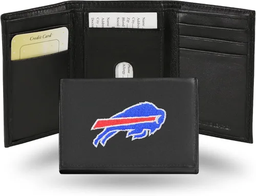 Vista 11 de Rico Industries NFL Football Embroidered Tri-fold Wallet