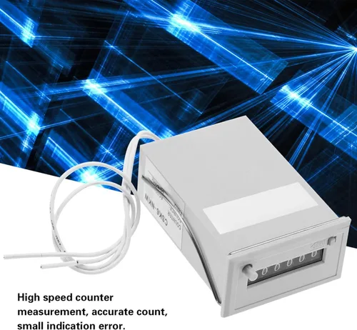 Vista 5 de Contador electromagnético CSK6-NKW Contador de pulso de 6 dígitos (DC 12V)