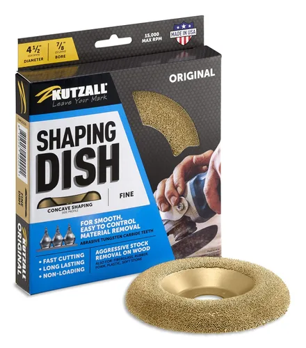 Vista 13 de Kutzall Plato de Moldeado Extreme – Medio, 4-1⁄2" (114.3mm) Diámetro x 7⁄8" (22.2mm) Orificio - Accesorio para amoladora angular de carpintería
