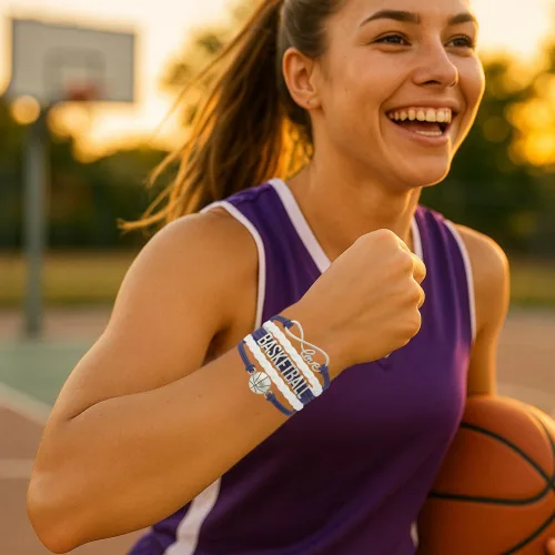 Vista 3 de Infinity Collection - Pulsera de baloncesto de regalo para equipos y jugadores