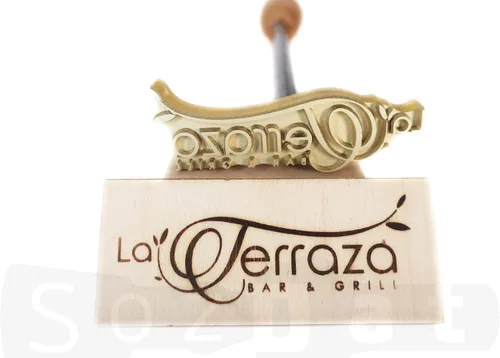 Vista 4 de Hierro de marca de alimentos personalizado para marca de carne de hierro para alimentos Hierro personalizado de marca de barbacoa Hierro