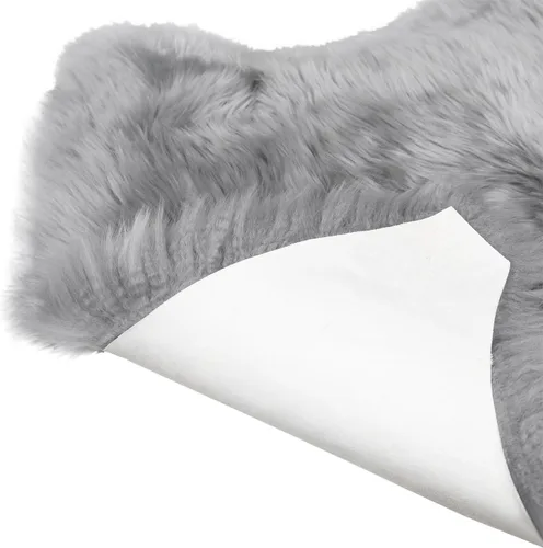 Vista 3 de MH MYLUNE HOME Alfombra de Piel de Oveja Genuina, Manta de Piel de Oveja Natural de Nueva Zelanda, Funda Lujosa y Esponjosa para Asiento/Silla