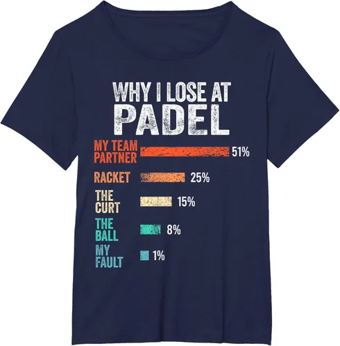 Vista 15 de Why I Lose at Padel Funny Game Padel Hombres Mujeres Camiseta de Padel