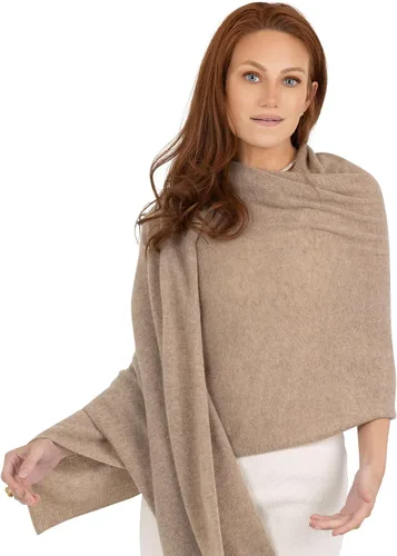 Vista 13 de Velanio Cashmere Bufanda de pashmina de cachemira 100% tejida, chal extra grande para mujer, estola de viaje Negro